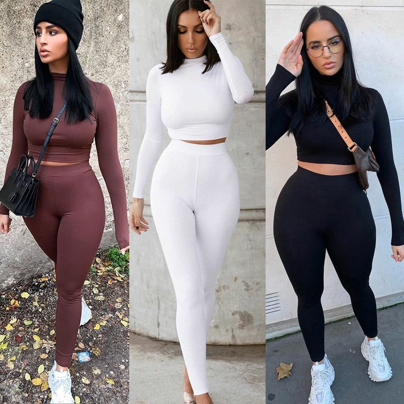 Two Piece Sets Women Tracksuits  Sportswear Outfits