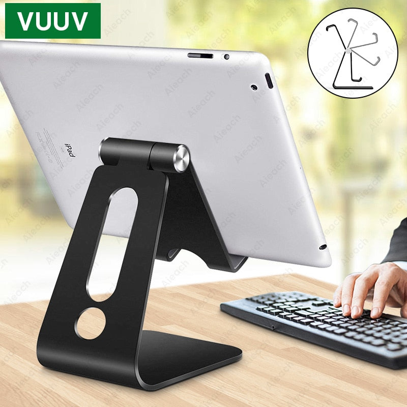 Desktop Holder Tablet Stand For Ipad 9.7 10.2 10.5 11 inch Rotation Aluminium Tablet Stand secure For Samsung Xiaomi