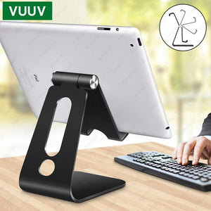 Desktop Holder Tablet Stand For Ipad 9.7 10.2 10.5 11 inch Rotation Aluminium Tablet Stand secure For Samsung Xiaomi