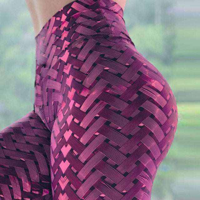 New Women Yoga Leggings pants High Quality Push Up Elastic Workout Scrunch Booty Pants