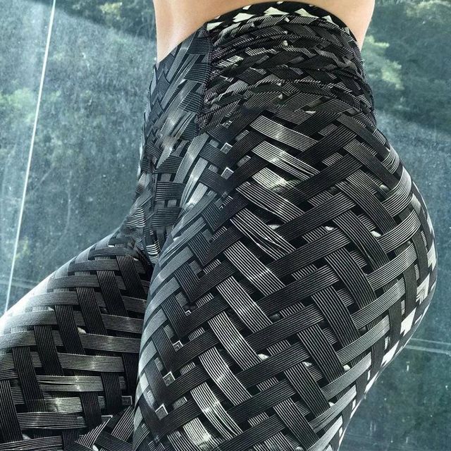 New Women Yoga Leggings pants High Quality Push Up Elastic Workout Scrunch Booty Pants