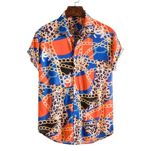 Men's shirt Camisas florales  manga larga de Otoño estampadas