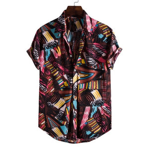 Men's shirt Camisas florales  manga larga de Otoño estampadas
