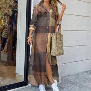 Casual Women Long Sleep Dress Party Maxi Dress