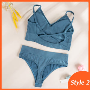 2PCS Bra Set Women Sexy Bralette Female Underwear Lingerie