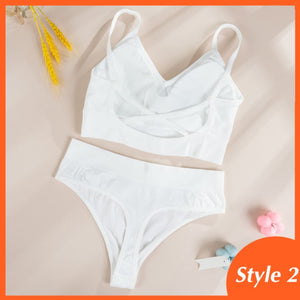 2PCS Bra Set Women Sexy Bralette Female Underwear Lingerie