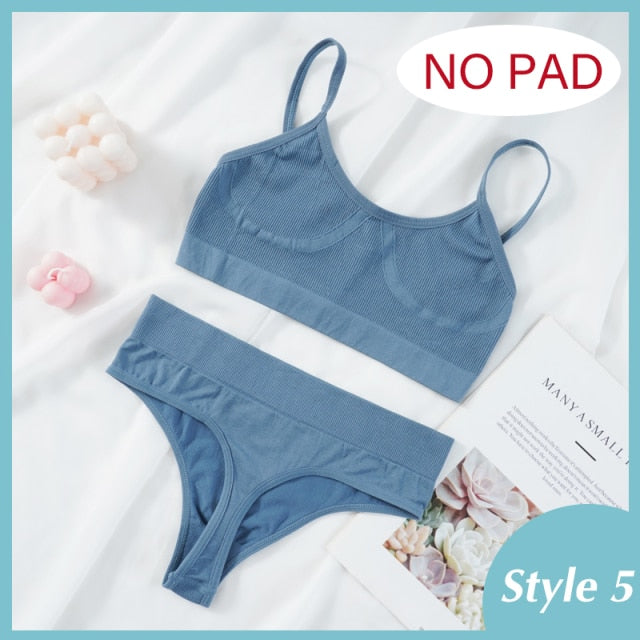 2PCS Bra Set Women Sexy Bralette Female Underwear Lingerie