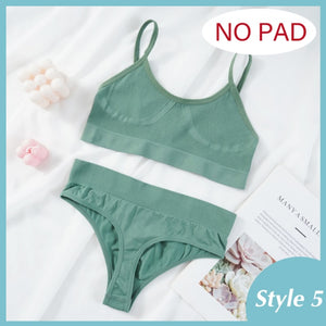 2PCS Bra Set Women Sexy Bralette Female Underwear Lingerie