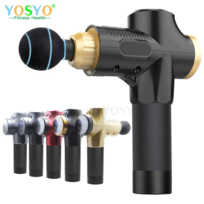 Professional Fascial Massage Gun Sport Relaxation Fitness EMS Muscle Stimulator Handheld Massager